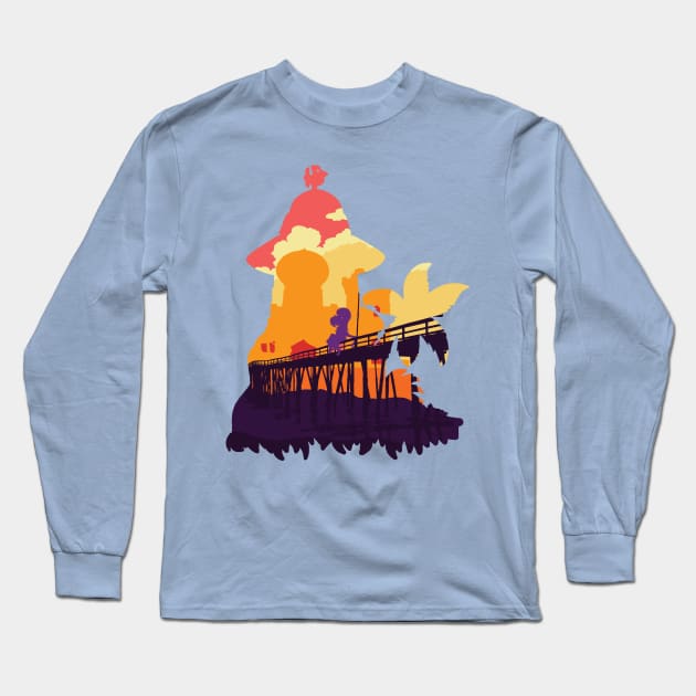 Shantaes Lighthouse Long Sleeve T-Shirt by Creative Wiz